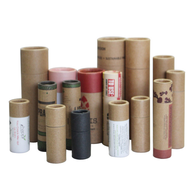 tubes d'emballage en papier pour baume à lèvres