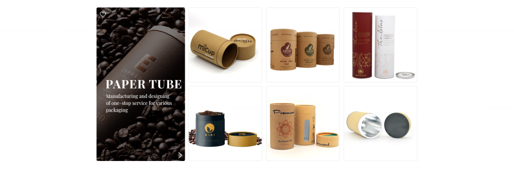 vente de tubes cylindriques pour le thé