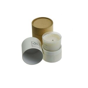 Emballage en papier pour bougies avec logo personnalisé