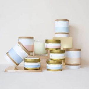 Emballage en papier kraft pour bougies écologiques